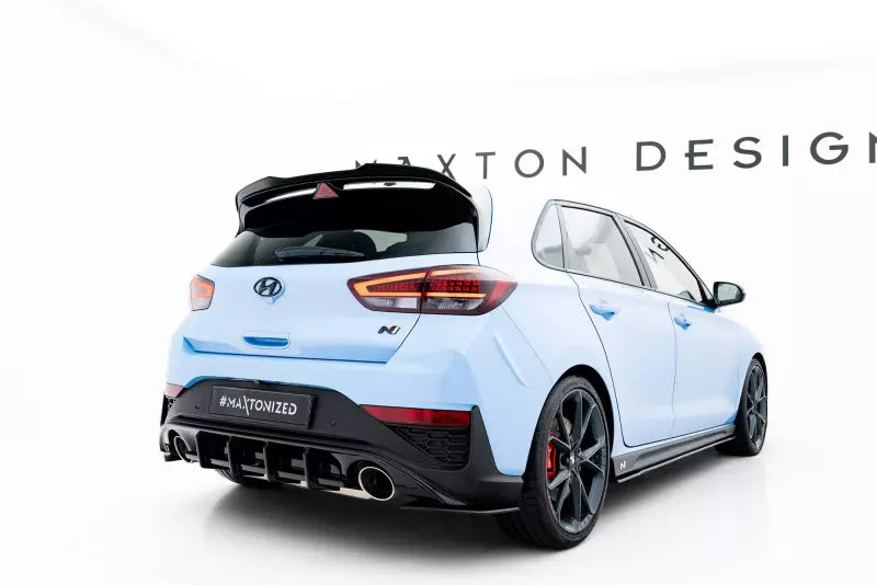Maxton Design Heckspoiler Lippe V.2 für Hyundai I30 N Mk3 Hatchback (2017-2024) Hochglanz schwarz – Ansicht 2