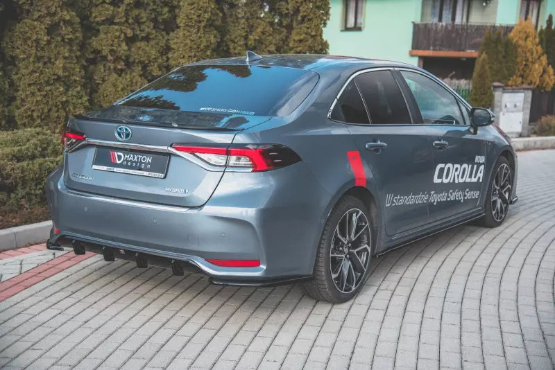 Maxton Design Seitenschweller (Paar) für Toyota Corolla XII E210 Limo Hochglanz schwarz – Ansicht 2