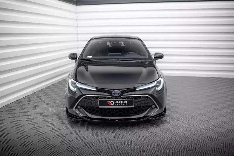 Maxton Design Frontlippe V.2 für Toyota Corolla XII E210 Touring Sports / Hatchback Hochglanz schwarz – Ansicht 2