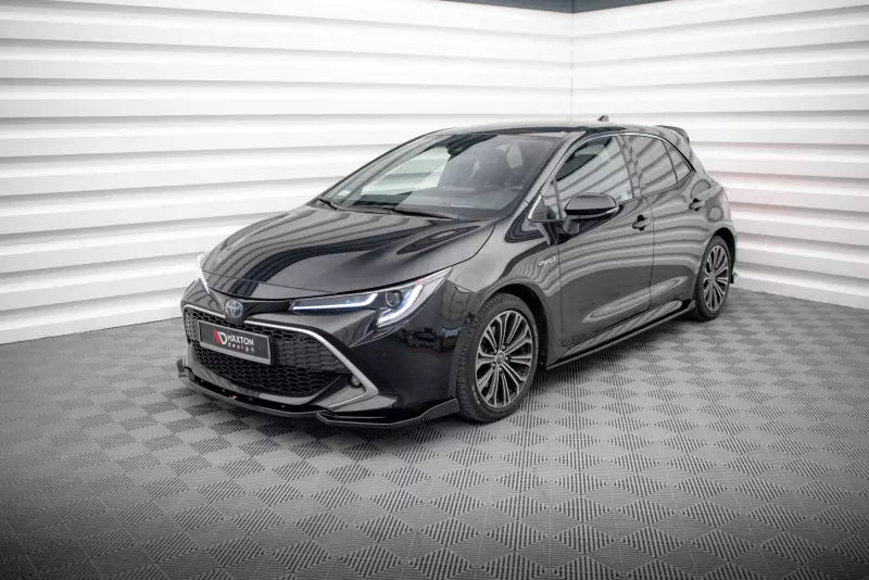 Maxton Design Seitenschweller (Paar) für Toyota Corolla XII E210 Hatchback Hochglanz schwarz – Ansicht 2