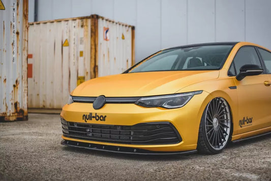 Maxton Design Frontlippe V.1 für VW Golf 8 Standard Hochglanz schwarz – Ansicht 1