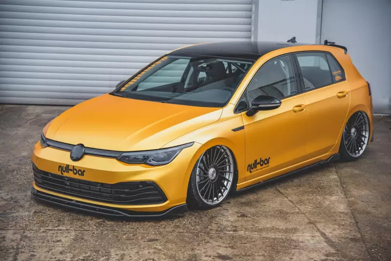 Maxton Design Frontlippe V.2 für VW Golf 8 Standard Hochglanz schwarz – Ansicht 1