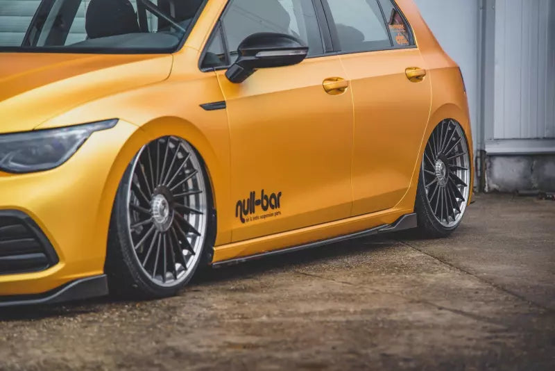 Maxton Design Seitenschweller (Paar) V.2 für VW Golf 8 Standard Hochglanz schwarz – Ansicht 1