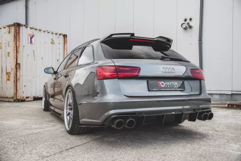 Maxton Design Heckdiffusor V.1 für Audi S6 / A6 S-Line 4G C7 Facelift (2014-2107) Hochglanz schwarz – Ansicht 2
