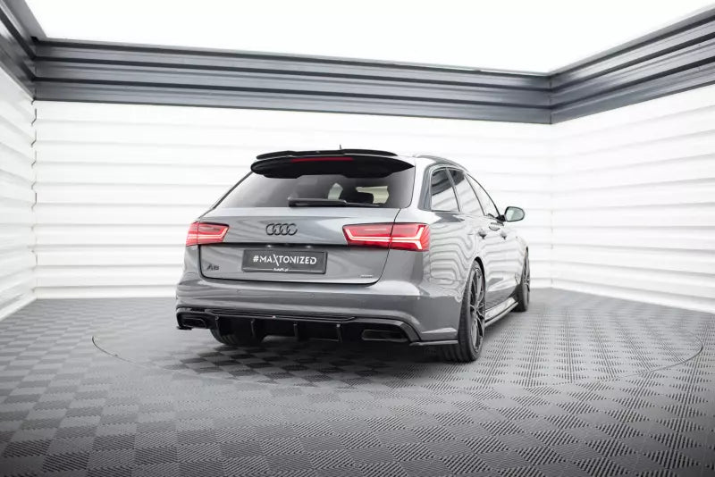 Maxton Design Diffusor Flaps für Audi S6 / A6 S-Line C7 Facelift Hochglanz schwarz – Ansicht 2