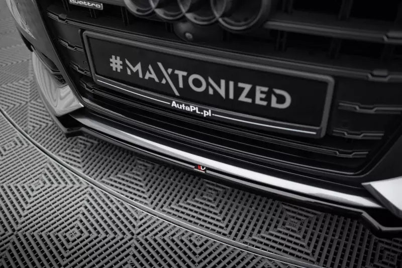 Maxton Design Frontlippe für Audi S6 / A6 S-Line C7 Facelift Hochglanz schwarz – Ansicht 2