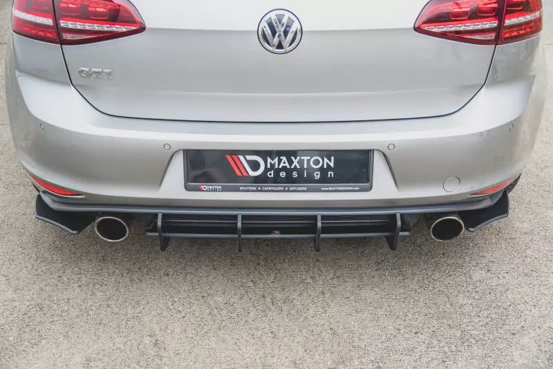 Maxton Design Street Pro Diffusor Flaps V.2 für VW Golf 7 GTI / GTD matt schwarz – Ansicht 2