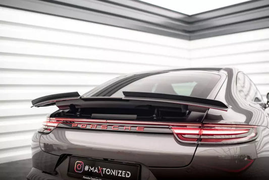 Maxton Design Heckspoiler Lippe für Porsche Panamera Turbo / GTS 971 Hochglanz schwarz – Ansicht 1