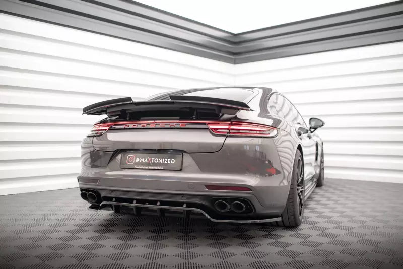 Maxton Design Heckspoiler Lippe für Porsche Panamera Turbo / GTS 971 Hochglanz schwarz – Ansicht 2