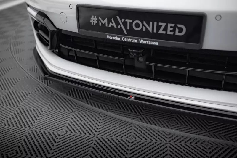 Maxton Design Frontlippe für Porsche Panamera Turbo / GTS 971 Hochglanz schwarz – Ansicht 3