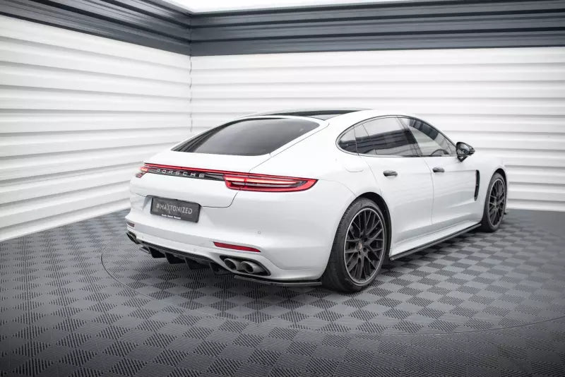 Maxton Design Heckdiffusor für Porsche Panamera Turbo / GTS 971 Hochglanz schwarz – Ansicht 1