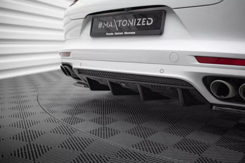 Maxton Design Heckdiffusor für Porsche Panamera Turbo / GTS 971 Hochglanz schwarz – Ansicht 2