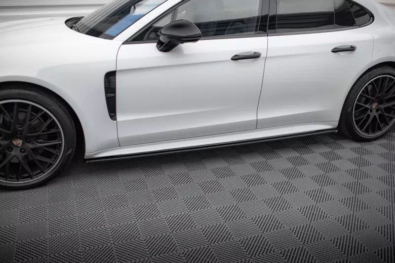 Maxton Design Seitenschweller (Paar) für Porsche Panamera Turbo / GTS 971 Hochglanz schwarz – Ansicht 1