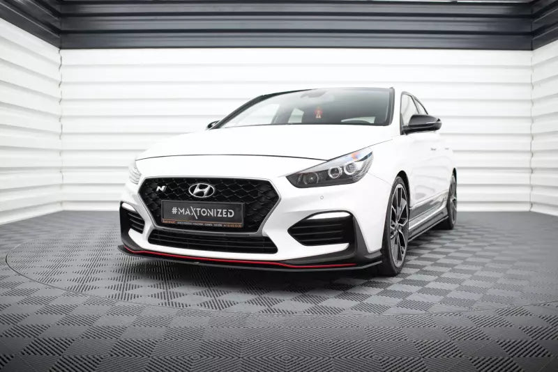 Maxton Design Street Pro Frontlippe V.2 für Hyundai I30 N Mk3 Hatchback / Fastback schwarz – Ansicht 1