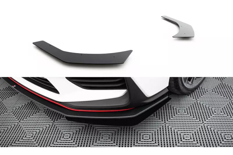 Maxton Design Street Pro Diffusor Flaps für Hyundai I30 N Mk3 Hatchback / Fastback Hochglanz schwarz – Ansicht 1