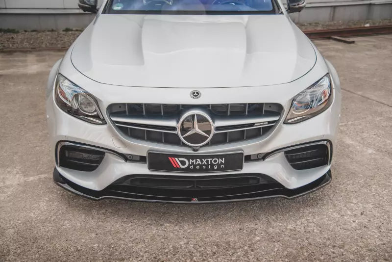 Maxton Design Frontlippe V.1 für Mercedes E63 AMG Kombi/Limo S213/W213 Hochglanz schwarz – Ansicht 2