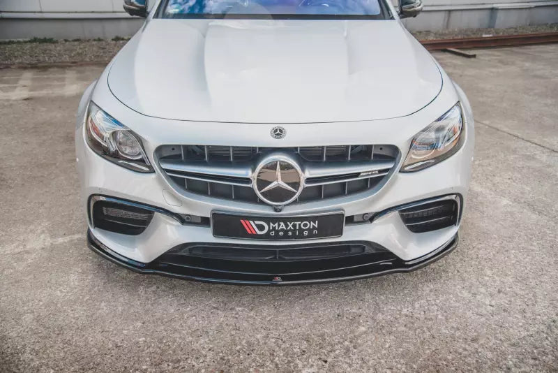 Maxton Design Frontlippe V.2 für Mercedes E63 AMG S213/W213 Hochglanz schwarz – Ansicht 1