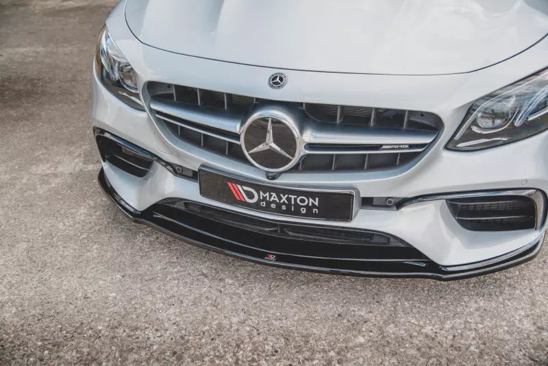 Maxton Design Frontlippe V.2 für Mercedes E63 AMG S213/W213 Hochglanz schwarz – Ansicht 2