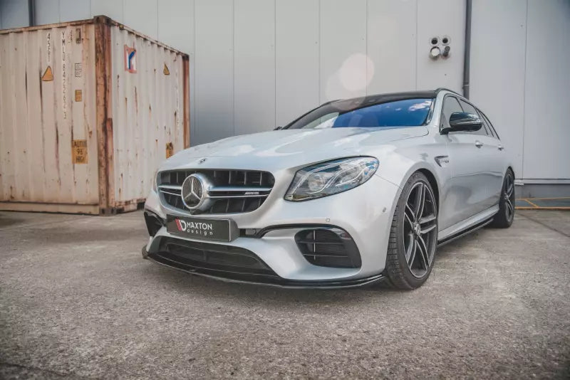 Maxton Design Frontlippe V.2 für Mercedes E63 AMG S213/W213 Hochglanz schwarz – Ansicht 3