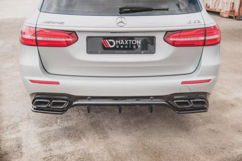 Maxton Design Heckdiffusor für Mercedes E63 AMG Kombi S213 Hochglanz schwarz – Ansicht 1