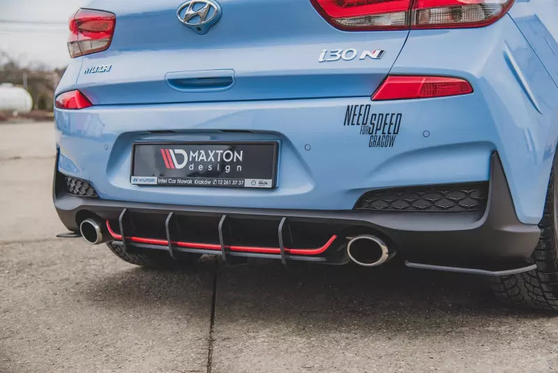 Maxton Design Street Pro Heckdiffusor V.2 für Hyundai I30 N Mk3 Hatchback matt schwarz – Ansicht 3