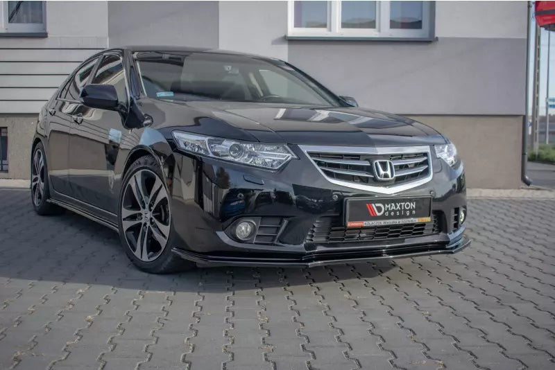 Maxton Design Frontlippe für Honda Accord VIII Mk8 (CU) Facelift Hochglanz schwarz – Ansicht 3