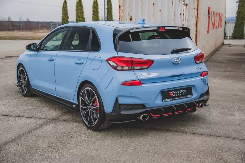 Maxton Design Street Pro Heckdiffusor V.3 für Hyundai I30 N Mk3 Hatchback matt schwarz – Ansicht 1