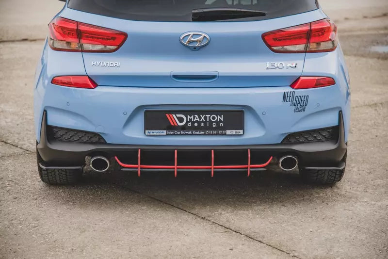 Maxton Design Street Pro Heckdiffusor V.3 für Hyundai I30 N Mk3 Hatchback matt schwarz – Ansicht 4