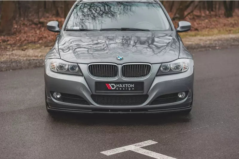 Maxton Design Frontlippe V.2 für BMW 3er E90 / E91 Facelift Hochglanz schwarz – Ansicht 2