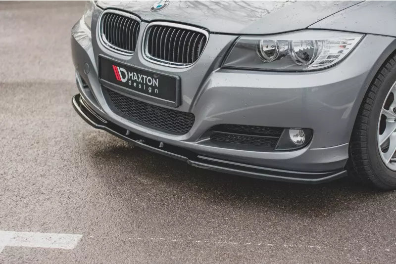 Maxton Design Frontlippe V.2 für BMW 3er E90 / E91 Facelift Hochglanz schwarz – Ansicht 3