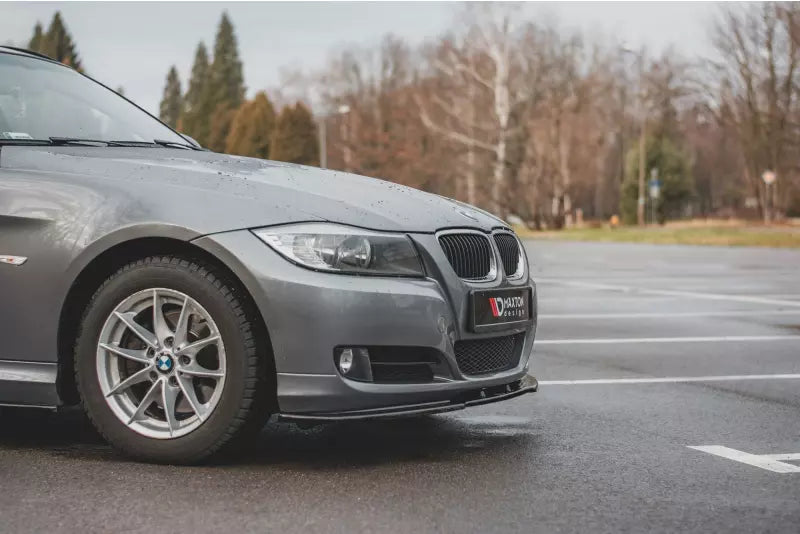 Maxton Design Frontlippe V.2 für BMW 3er E90 / E91 Facelift Hochglanz schwarz – Ansicht 4