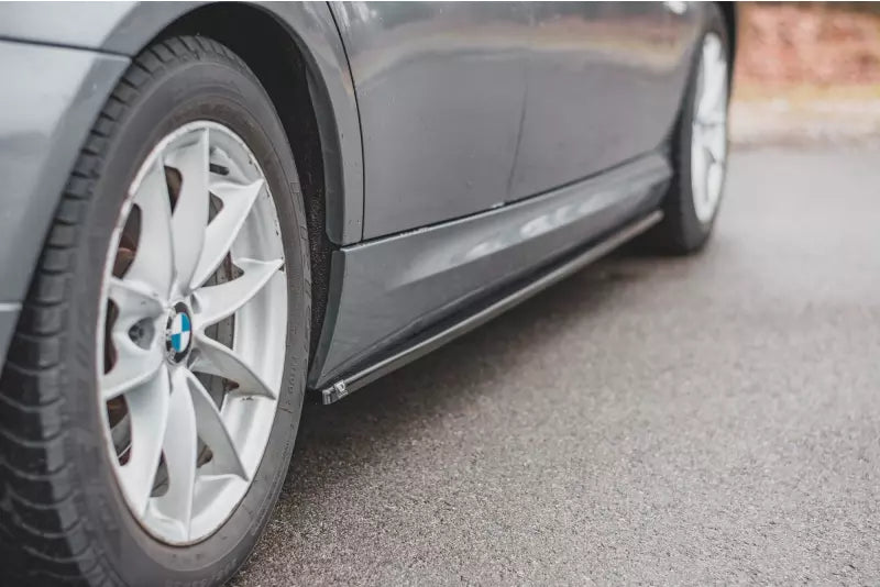 Maxton Design Seitenschweller (Paar) für BMW 3er E90 / E91 Facelift Hochglanz schwarz – Ansicht 1