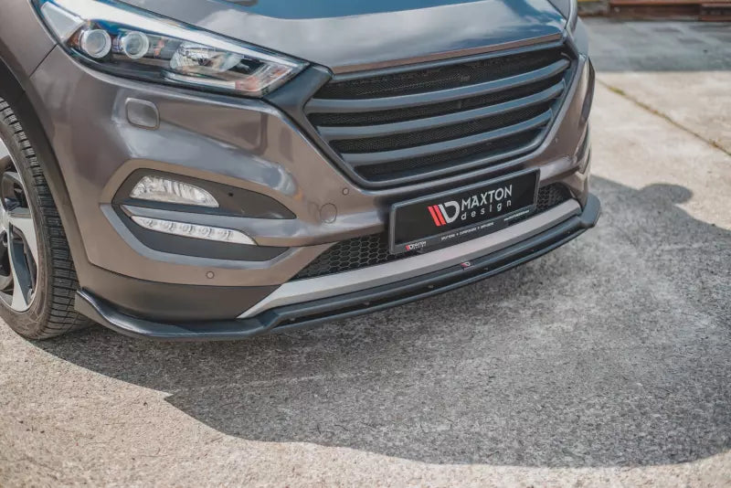 Maxton Design Frontlippe V.1 für Hyundai Tucson Mk3 Hochglanz schwarz – Ansicht 1
