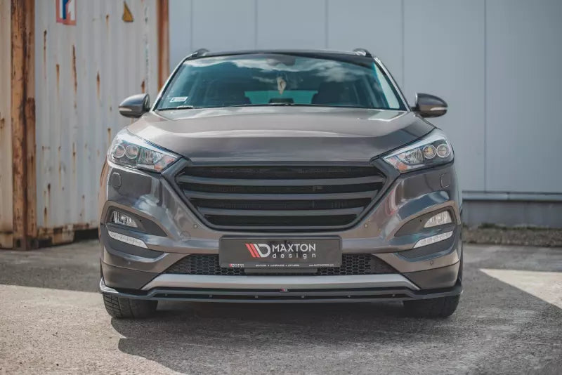 Maxton Design Frontlippe V.1 für Hyundai Tucson Mk3 Hochglanz schwarz – Ansicht 2