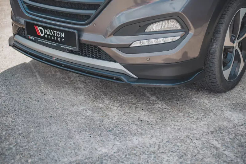 Maxton Design Frontlippe V.1 für Hyundai Tucson Mk3 Hochglanz schwarz – Ansicht 3