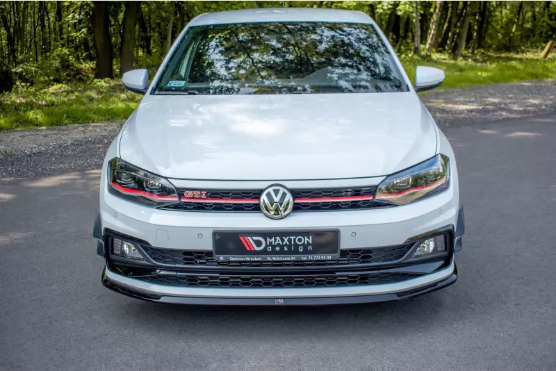 Maxton Design Frontlippe V.3 für VW Polo 6 GTI Hochglanz schwarz – Ansicht 2