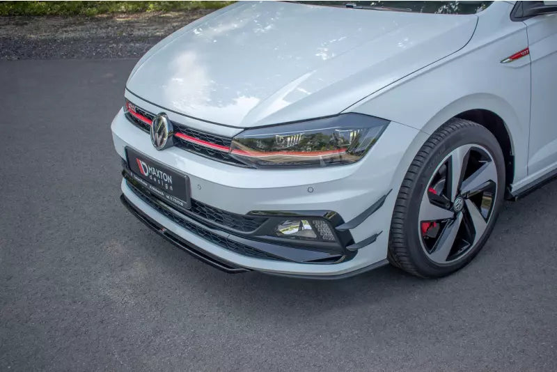 Maxton Design Frontlippe V.4 für VW Polo 6 GTI Hochglanz schwarz – Ansicht 1