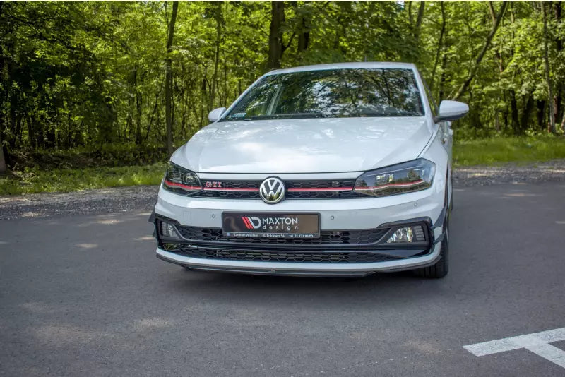 Maxton Design Frontlippe V.4 für VW Polo 6 GTI Hochglanz schwarz – Ansicht 2