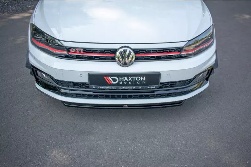Maxton Design Frontlippe V.4 für VW Polo 6 GTI Hochglanz schwarz – Ansicht 3