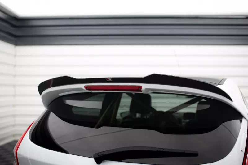 Maxton Design Heckspoiler Lippe für Ford Fiesta ST Mk7 Black and White Edition Facelift Hochglanz schwarz – Ansicht 1