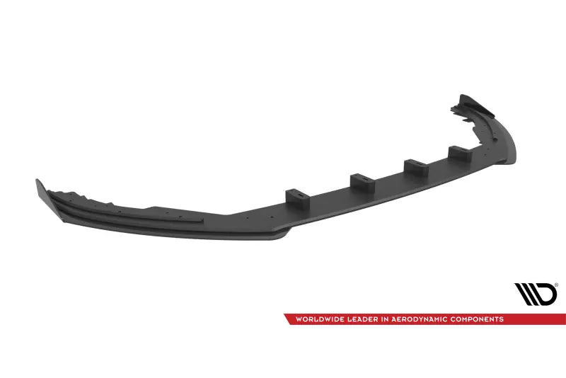 Maxton Design Street Pro Frontlippe für Ford Focus ST / ST-Line Mk4 schwarz + Glanz Flaps – Ansicht 4