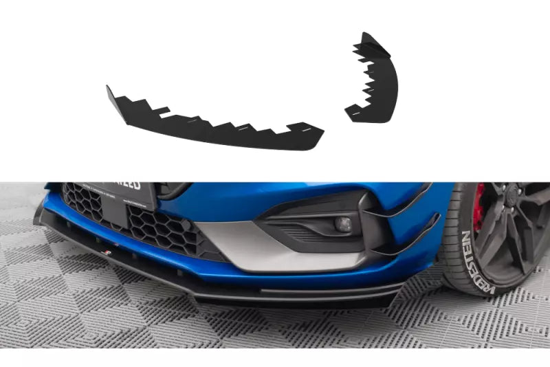 Maxton Design Street Pro Diffusor Flaps für Ford Focus ST / ST-Line Mk4 Hochglanz schwarz – Ansicht 1