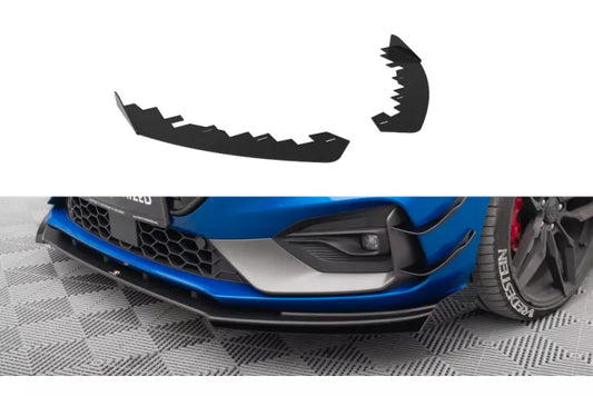 Maxton Design Street Pro Diffusor Flaps für Ford Focus ST / ST-Line Mk4 Hochglanz schwarz – Ansicht 1