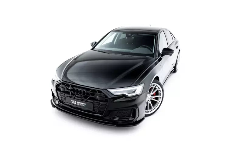 Maxton Design Frontlippe V.1 für Audi S6 / A6 S-Line C8 Hochglanz schwarz – Ansicht 2