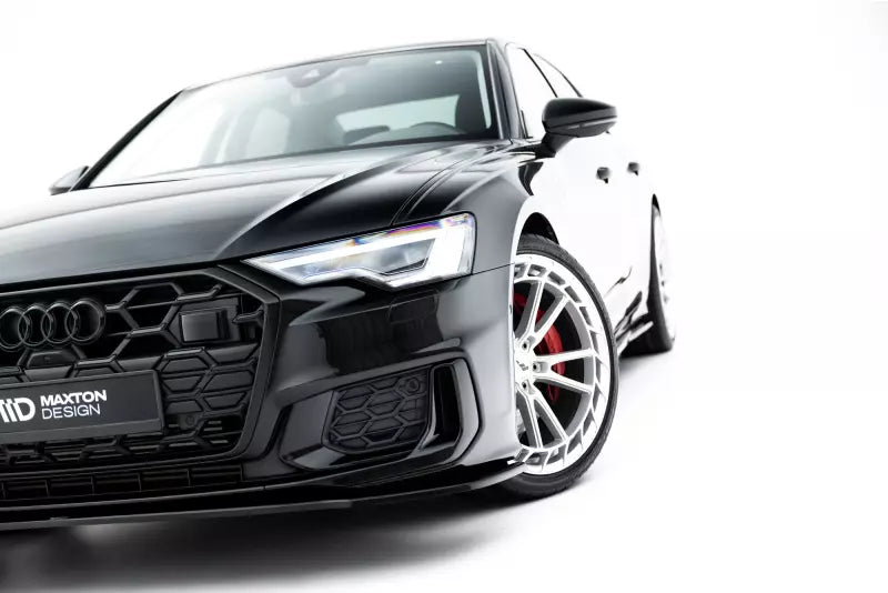 Maxton Design Frontlippe V.1 für Audi S6 / A6 S-Line C8 Hochglanz schwarz – Ansicht 3