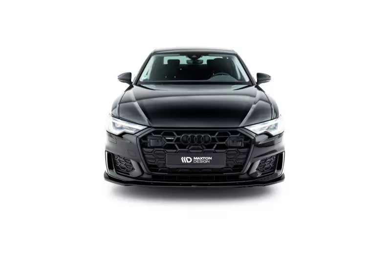 Maxton Design Frontlippe V.1 für Audi S6 / A6 S-Line C8 Hochglanz schwarz – Ansicht 4