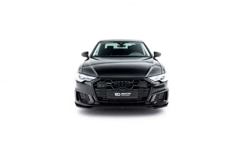 Maxton Design Frontlippe V.2 für Audi S6 / A6 S-Line C8 Hochglanz schwarz – Ansicht 2