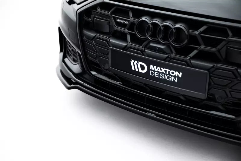 Maxton Design Frontlippe V.2 für Audi S6 / A6 S-Line C8 Hochglanz schwarz – Ansicht 4