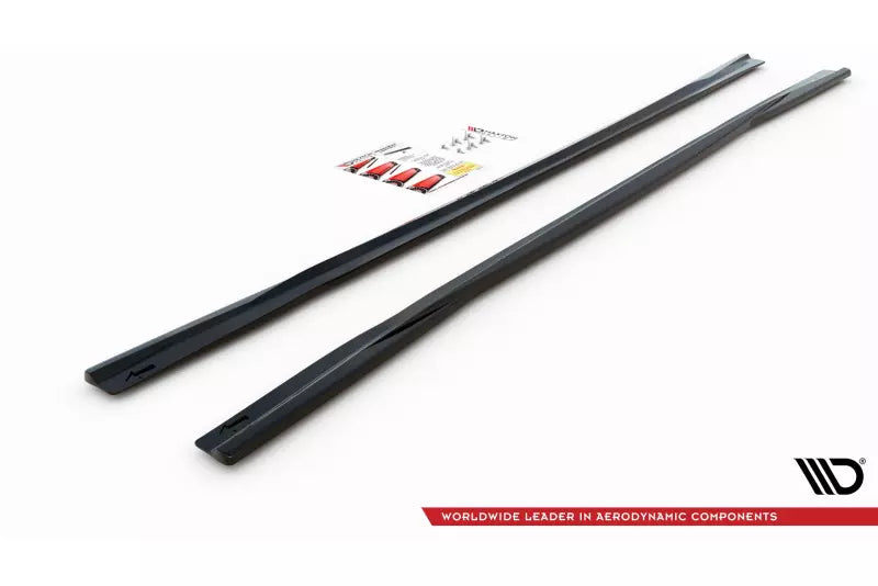 Maxton Design Seitenschweller (Paar) für Aud S6 / A6 S-Line C8 Hochglanz schwarz – Ansicht 3