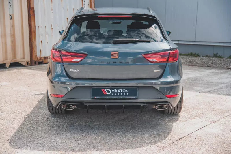 Maxton Design Heckdiffusor V.2 für Seat Leon 3 (Typ 5F) Cupra ST Facelift Hochglanz schwarz – Ansicht 2